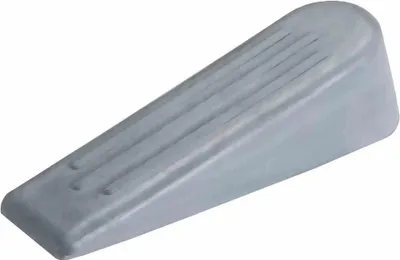 Produktbild von Tür-/Fensterkeil aus Gummi, grau, 110 mm lang, hinterlässt keine Spuren, für sicheren Halt