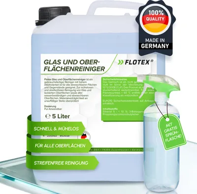 Produktbild von Flotex Oberflächen- & Glasreiniger 5L + Sprühflasche | Fensterreiniger