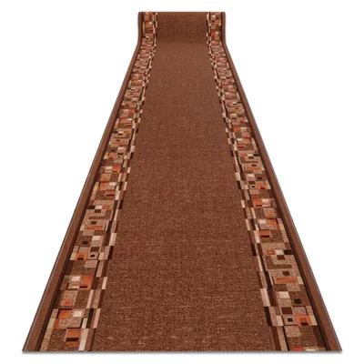 Zdjęcie produktu dla CHODNIK PODGUMOWANY BOMBAY brąz 67cm brązowy 67x240 cm