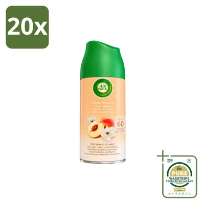 Produktbild von 20 x Air Wick Freshmatic Nachfüller - Weiße Pfirsich - 250 ml - Vorratspackung - 20 Stücke