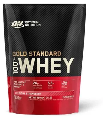 Image de Optimum Nutrition 100% Whey Gold Standard 450g fraise