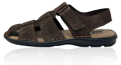 Produktbild von Herren Ledersandalen mit Klettverschluss und Komfortsohle