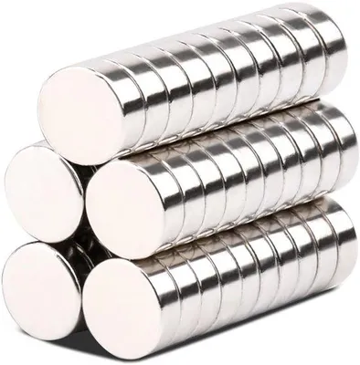 Produktbild von Neodym-Magneten 6x2mm, 50 Stück, kleine runde Magneten für Pritschen und Magnethalter