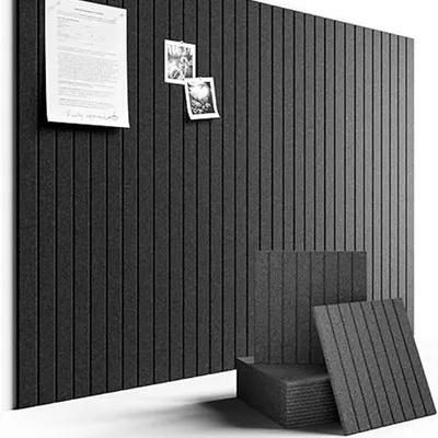 Obrázek produktu pro Plstěná nástěnka 120 x 90 cm, balení 12 kus?, alternativa korkové nástěnky se 70 samolepicími podlo?kami, nástěnka pro vizitky, nástěnka s fotkami a nástěnka na poznámky do kancelá?e, dětského pokoje a ?koly (karbonově ?edá)