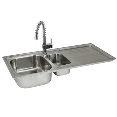 Immagine prodotto di Lavello da incasso in acciaio inox Lavello da cucina Lavello con rubinetto