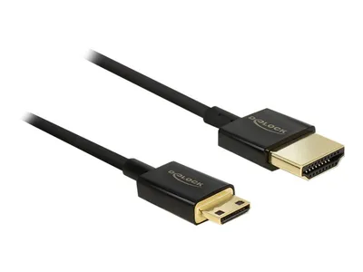 Image de DELOCK HDMI Kabel Ethernet A -> mini C St/St 0.50m 3D 4K sli