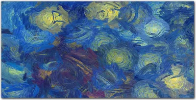 Produktbild von Coloray - Bild aus Glas - Glasbilder - 100 x 50 cm - Wanddekoration Wohnzimmer Glasblock mit Bild Gehärtetes Glas Dekoration Küche - Gemalte Kreise
