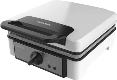 Produktbild von Cecotec Fun Gofrestone Double, 2 Waffel(n), Rechteckig, Grau, Weiß, 1200 W, 220-240 V, 50-60 Hz