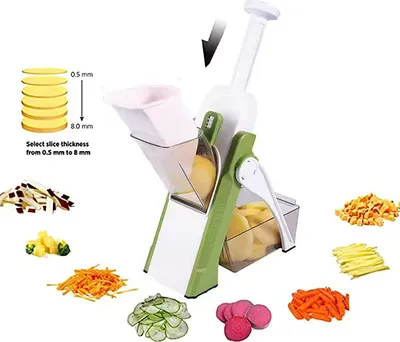 Obrázek produktu pro Multifunkční kráječ na zeleninu Kráječ na ovoce Kráječ na brambory Kráječ na cibuli Kráječ na zeleninu Struhadlo na mrkev Kuchyňské doplňky
