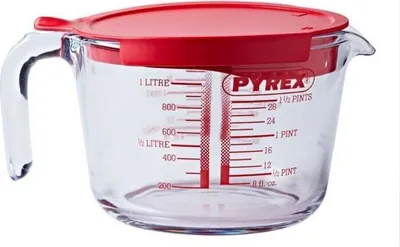 Produktbild von Pyrex Messbecher und Deckel, 1 Liter - | Klassische Vorbereitung