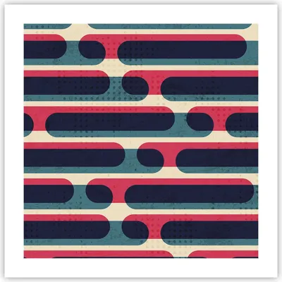 Produktbild von Poster - Poster ohne Rahmen - Abstraktion Muster Modern - 50x50 cm - Wand Bild - Wanddeko - Wandbilder - Kunstposter - Wandposter - Bilder - Kunstdruck - Wanddekoration - Wandbild - P2XAC50x50-4200