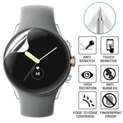 Produktbild von Schutzfolie Display LCD für Google Pixel Watch 3 45mm Hydrogel Film Transparent