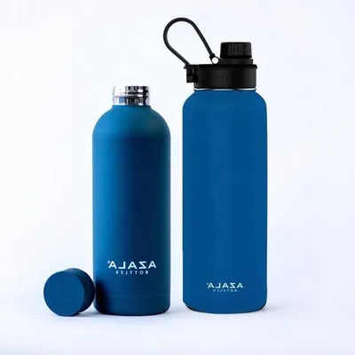 Produktbild von Famanu Wasserflasche 710 ml + 500 ml Sportthermosflasche BPA-frei - Set von 2 - Azala