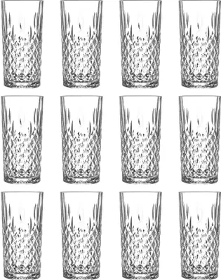 Produktbild von 12x Odin 356ml Highball-Gläser - Groß Hi Ball Glas Wasser Gin Saft Cocktail Trinkgläser Becher-Set - by LAV