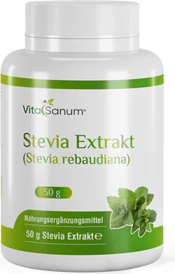 Produktbild von VitaSanum® - Stevia Extrakt (Stevia rebaudiana) 50 g
