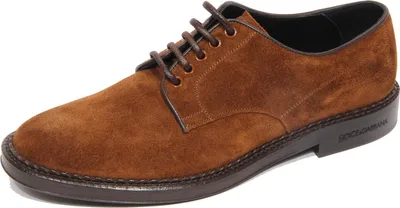 Produktbild von G3104 scarpa derby uomo DOLCE & GABBANA brown suede shoe man