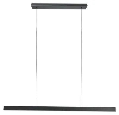 Image de Mexlite - suspension - noir - plastique métal - grande lampe de table à manger - LED - 4202ZW