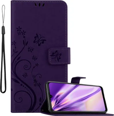Obrázok produktu pre Cadorabo kryt pre Honor 10 LITE / Huawei P SMART 2019 ochranný kryt vo fialovej farbe ochranný kryt puzdro na mobilný telefón obal kvety