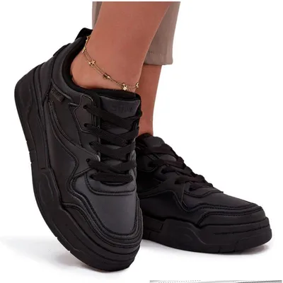 Produktbild von Damen Sneakers auf Plattform Big Star SS274589 HI-POLY SYSTEM Schwarz 36