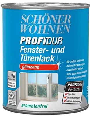 Produktbild von Schöner Wohnen PROFIDUR Fenster- und Türenlack Reinweiß glänzend 750 ml
