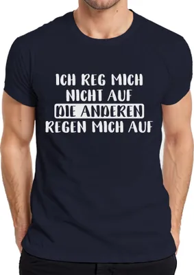 Obrázok produktu pre Nie som naštvaný Sarkastické vtipné výroky Humorné pánske tričko, Navy, M