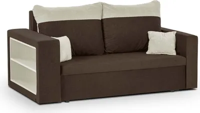 Produktbild von 2-Sitzer-Sofa mit Schlaffunktion PABLO1 - Dunkelbraun/Creme