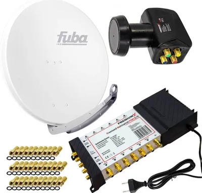 Produktbild von PremiumX SAT Anlage Fuba DAA 850 W Antenne 5/12 Multiswitch LNB F-Stecker