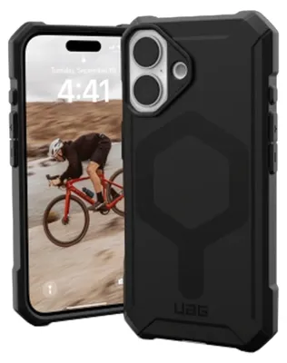 Produktbild von Urban Armor Gear Essential Armor, Cover, Apple, iPhone 16, 15,5 cm (6.1"), Schwarz
