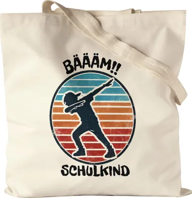 Produktbild von Bääm! Schulkind Jutebeutel Einschulung Geschenk Schulanfang Schule