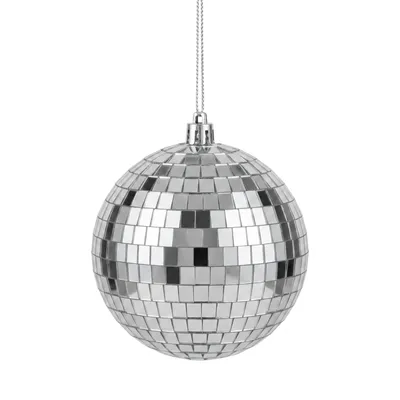 Immagine prodotto di Palla da discoteca a LED con 10 micro-LED, diametro 15 cm, alimentata a batteria. Lampada a sfera riflettente per feste