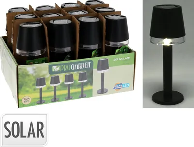 Image de Lampe solaire de table noire - Redcliffs