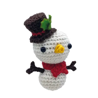 Productafbeelding van Hardicraft Haakset: Mini sneeuwpop hanger, kerstdecoratie set