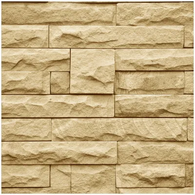 Produktbild von Wallario Premium Glasbild, freischwebende Optik, kräftige Farben, Größe 30 x 30 cm Motiv Steinwand gelb