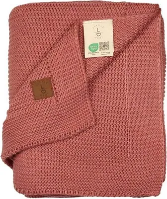 Produktbild von Baby Strickdecke, Babydecke, Weich & Atmungsaktiv, 80x100cm, Rosa