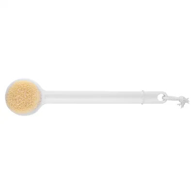 Produktbild von Körperreinigungsbürste mit langem Griff, Rückenbürste, Hautmassagebürste, Spa-Duschbürste, Badebürste, Weiß