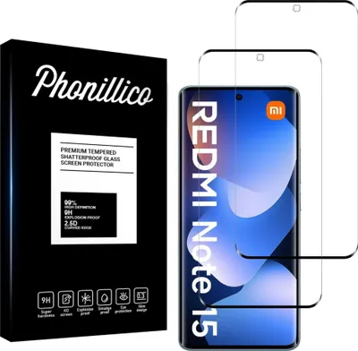 Produktbild von Hartglas für Xiaomi Redmi Note 15 4G/5G [2 Stück] Displayschutzfolie Screen Protector Film Anti-Kratzer Glas Resistant Phonillico®