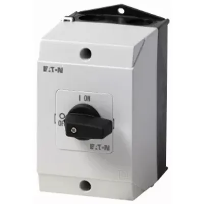 Zdjęcie produktu dla Eaton T0-1-102/I1, Przełącznik, 2P, Czarny, Biały, IP65, 80 mm, 102 mm