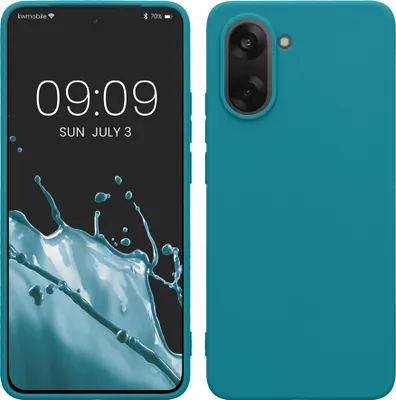 Produktbild von kwmobile Handyhülle für OnePlus Nord CE5 Hülle - TPU Case - Kabelloses Laden - Schutzhülle Cover in Petrol matt