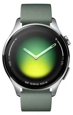 Obrázok produktu pre XIAOMI Watch 5 strieborné inteligentné hodinky so zeleným remienkom