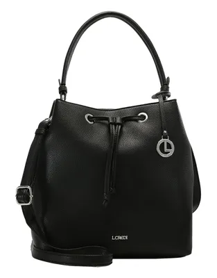 Produktbild von L.CREDI Schultertasche Umhängetasche Ebony Hobo Black schwarz