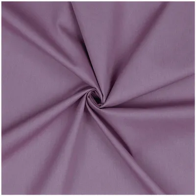 Baumwoll-Popeline 5004 Flieder – Uni Baumwollstoff Meterware mit Oeko-Tex Zertifikat.