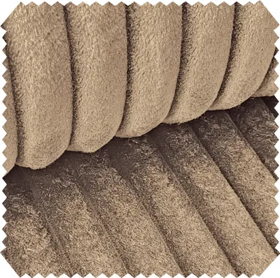 Produktbild von novely® TILLEN Weicher Polsterstoff in Breitcord-Optik - Kuschelweicher Möbelstoff - Reißfester Bezugsstoff - Pflegeleichte Meterware 1 lfm - Farbe: 17 Dunkelbeige