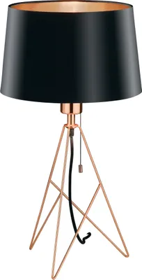 Zdjęcie produktu dla EGLO Camporale, Czarny, Miedziany, Tkanina, Stal, Sypialnia, Salon, IP20, II, ENEC
