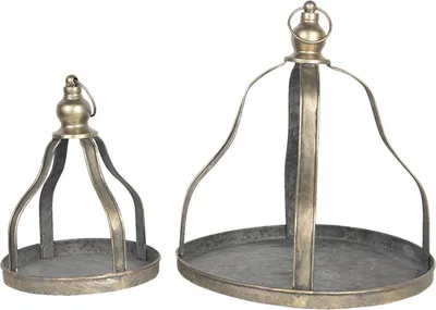Obrázok produktu pre Clayre & Eef 6Y4183 Sada dekoratívnych misiek, zlatá, 29 x 31 cm, 18 x 24 cm