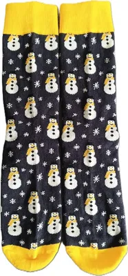 Produktbild von Borussia Dortmund Weihnachtssocken Schneemann