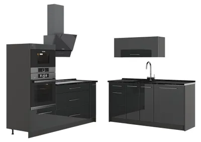 Obrázok produktu pre Kuchyňa Vicco Fame-Line Antracit vysoký lesk/antracitová 340 cm, AP Antracit, Model 63657