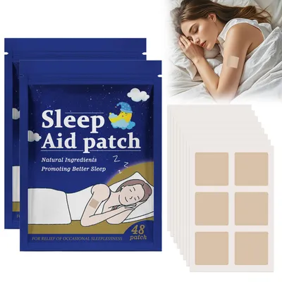 Image de Patchs pour le sommeil, 96 pièces, patchs naturels pour un sommeil plus profond et une meilleure qualité de sommeil, aide au sommeil pour adultes, hommes et femmes