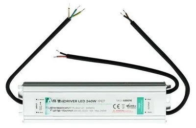 LED-Treiber 24 V, 240 W, IP67, wasserdicht, für Außen