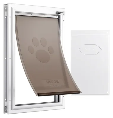 Produktbild von VEVOR Haustierklappe Hundeklappe aus Aluminiumrahmen mit Schloss & Klappensystem