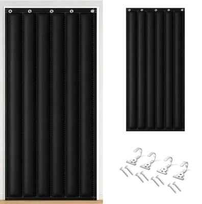 Image de Rideau d'isolation acoustique et thermique, dimensions 95x220 cm, pour portes